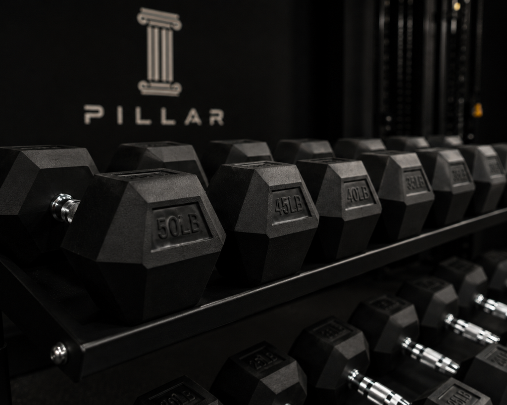 Rubber Hex Dumbbells
