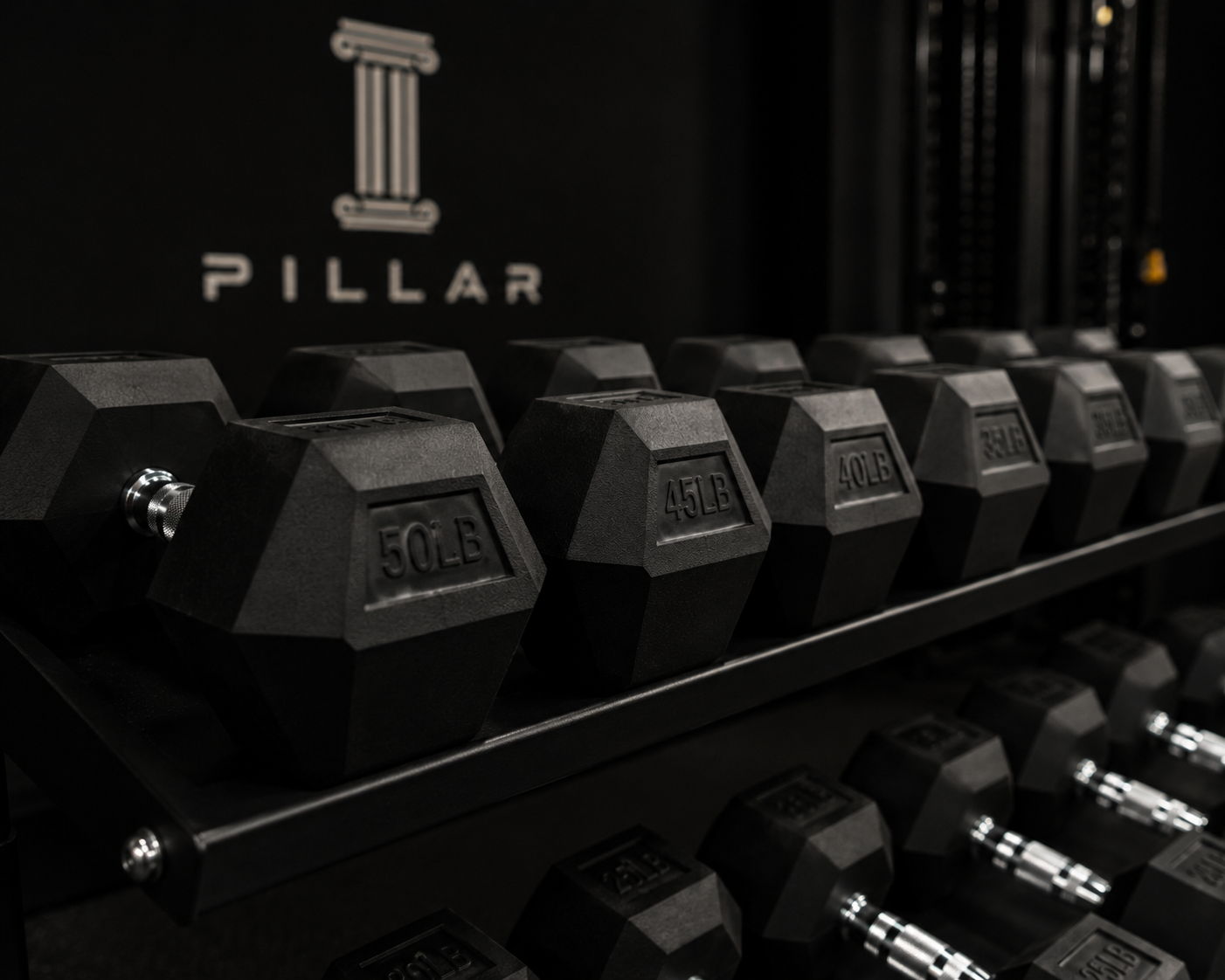 Rubber Hex Dumbbells
